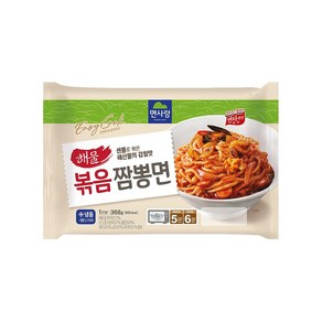 면사랑 해물볶음짬뽕면 즉석용기면 368g x 4개