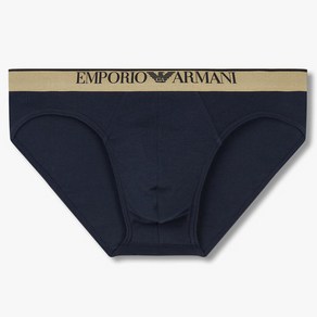 매장정품 엠포리오 아르마니 언더웨어 EMPORIO ARMANI UNDERWEAR 샤이니 로고밴드 코튼 삼각 브리프(0814311021) 1603932