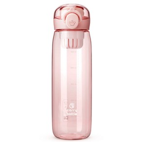 캐리보틀 원터치 트라이탄 보틀, 핑크, 1개, 600ml