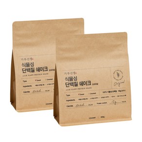 가루선생 식물성 단백질 오리지널 500g, 2개