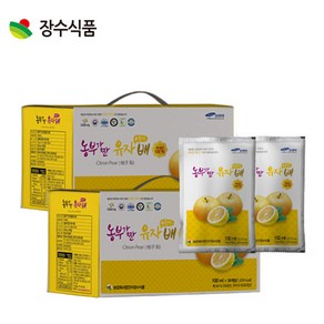 장수식품 농부가 짠 유자플러스배 100ml x 30포, 2박스