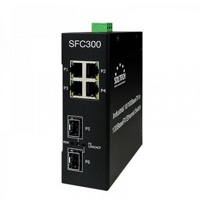 [SOLTECH] 솔텍 SFC300-SFP [산업용 스위칭허브/4포트/100Mbps+2SFP], 1트