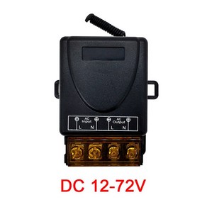 DC 무선 리모컨 스위치 범용 릴레이 수신기 모듈 넓은 전압 433Mhz EV1527 12V 24V AC 220V 110V