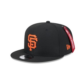 [해외] 1095564 뉴에라 모자 MLB Alpha Industies x [샌프란시스코 자이언츠] Black 9FIFTY Hat