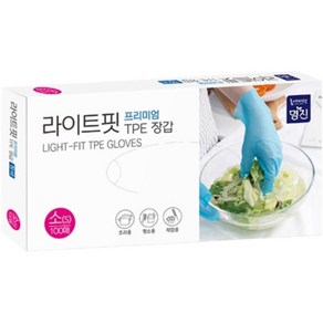 라이트핏 프리미엄 TPE 장갑 청색(소 100매)쿠팡, 1개