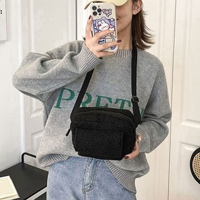 여성 가방 큐티 데일리 뽀글이 푸들백 스퀘어 크로스백 23BAG_POODLE