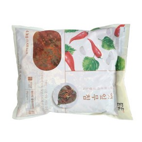 반찬단지 양념 깻잎무침 4Kg 밑반찬 급식당용 업소용 식당용 깻잎절임, 1개