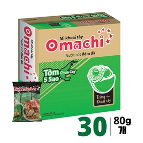 베트남 라면 Omachi 오마치 새우 라면, 30개