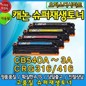 HP 호환 슈퍼 재생 비정품 토너 CP1215, 노랑, 1개