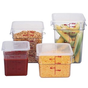 CAMBRO 사각 PC 식품저장용기(7size), 12SFSCW135(11.4리터), 저장용기, 1개, 1개입