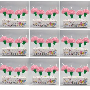 카네이션초 어버이날 스승의날 4개 한세트 10팩 도매 케이크초, 10개, 15g, 무향