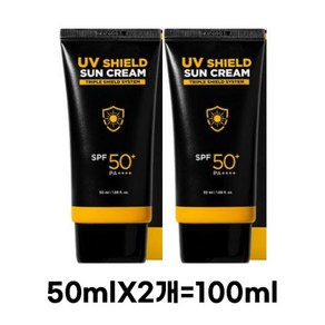 미프 UV쉴드 선크림 SPF50+ PA++++, 100ml, 4개