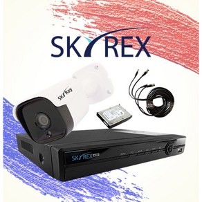 520만화소 QHD 자가설치 스마트폰 SKYREX CCTV 세트 업소용 가정용 카메라 스카이렉스 SH-3200C