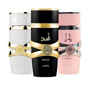 Lattafa 여성용 3종 향수 선물 세트Yaa Yaa Moi Asad 100ml온스100ml, 1개