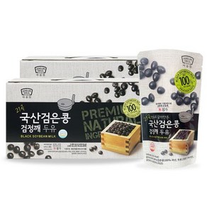 아름뜰 맷돌로 갈아만든 국산 검은콩검정깨두유, 180ml, 40개