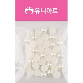 이레쇼핑 유니아트 1000 반쪽 진주 원 흰색 10mm 만들기놀이, 1개