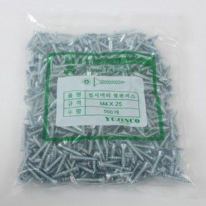 YUJINCO 나사 접시머리철판 일반피스 25mm(500)1봉, 1개