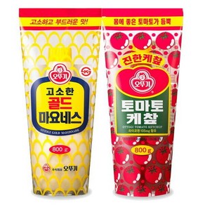 오뚜기 토마토케찹800g+골드 마요네즈800g -, 800g, 1세트