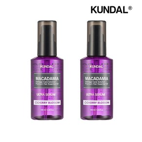 쿤달 마카다미아 울트라 헤어세럼 체리블라썸 100ml x2개, 2개