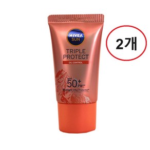 니베아 선 페이스 오일 컨트롤 선 베이스 SPF50+ PA +++, 2개, 40ml