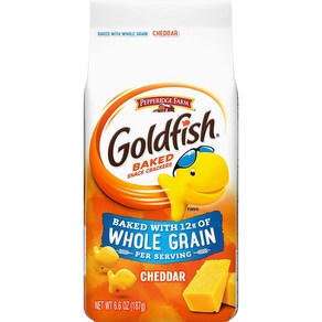 페퍼리지팜 Goldfish Baked Snack Cackes Chedda Chees, 1개, 187g