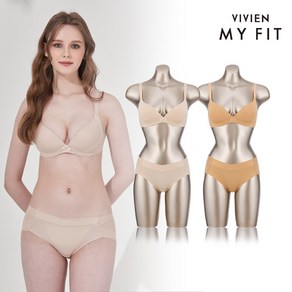 비비안 MYFIT 누드스킨패키지 노와이어 여성속옷세트 4종