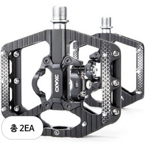 콕스 MTB 클릿페달 겸용 평페달 CX-156, 블랙, 2개