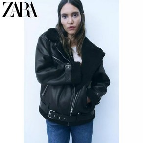 ZARA 자라 벨트 디테일 더블 페이스드 무스탕 점퍼 2컬러 Z1152