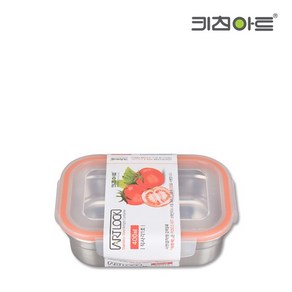 키친아트 아트락 직사각 1호 밀폐용기 400 ml, 1개, 단품