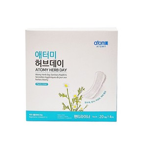 애터미 프리미엄 허브데이 팬티라이너 80개입