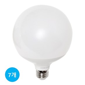 금호전기/번개표 큰 볼전구 15W G125 숏넥, 7개, 주광색