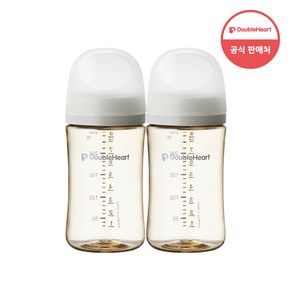 더블하트 모유실감 3세대 트윈팩 240ml 블루밍가든, PPSU 오후의베이지, 4개