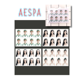 [슈어마켓] 에스파(AESPA) 도무송 스티커_비공굿 굿즈