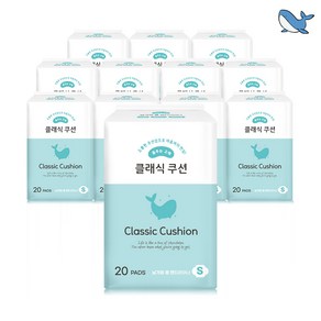 춤추는고래 날개형 팬티라이너 20P X 12팩 /240매, 12개, 20개입, 롱