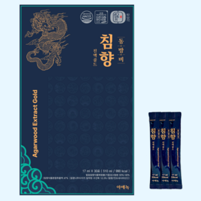 [HACCP 인증][특허추출] 침향 녹용 진액 28% 마시는 엑기스 스틱 17ml 30포 1박스 동방비 아에녹, 1개, 510ml