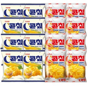 크라운 콘칩 군옥수수맛 70g 8개 + 초당옥수수맛 70g 8개, 16개