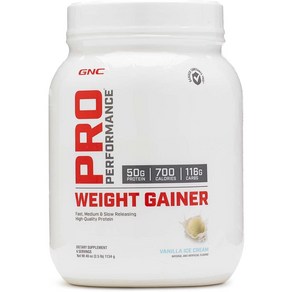 GNC 프로 게이너 프로틴 1.1kg, 바닐라 아이스크림, 1개