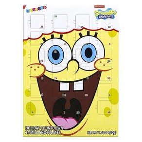 Galeie 크리스마스 스펀지밥 어드벤트 캘린더 50g 2021 2022 Chistmas SpongeBob Calenda, 1개