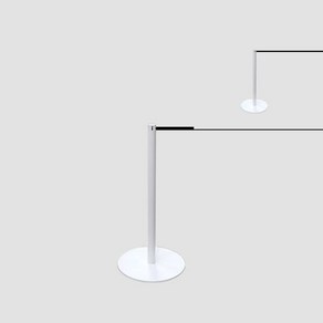 로프 슬림차단봉 높이고정 400MM 화이트 차단봉로프 차단봉밧줄, 레드1m, 선택_레드1m, 1개