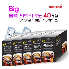 [Cafe moe] 빅 블랙 (340ml 40개입) 콜롬비아 브라질 원두의 향이 좋은 ~~, 40개, 340ml