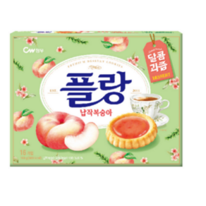 청우식품 플랑 납작복숭아, 160g, 9개