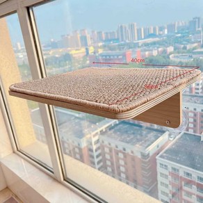 노케이 고양이창틀선반 냥틀 선반 해먹 고양이선반, 1개, 사이잘 기둥