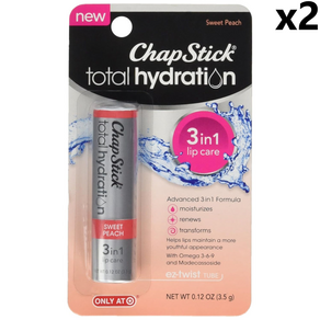 chapstick 챕스틱 스위트 피치 립밤 3in1 3.5g 2팩