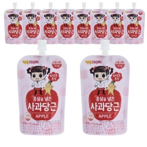 자임 안녕자두야 홍삼을 넣은 사과당근주스 100ML*10입, 10개, 100ml