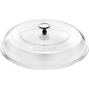 staub 스토우 「돔 유리 뚜껑 24cm」후라이팬 뚜껑 Staub Domed glass lid 40501-024, 1개, 상품명참조