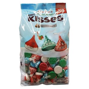 Heshey's Kisses Milk Chocolate Santa Hat&Kissmas Sweate 허쉬스 키세스 밀크 초콜렛 산타햇&키스마스스웨터 크리스마스 캔디 선물 310개입 1.47kg, 1개