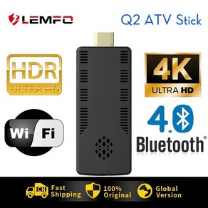 TV스틱 LEMFO ATV 안드로이드 100 스마트 TV 스틱 칩셋 2023 음성 어시스턴트 H313 4K 8K WIFI6 2GB RAM 16GB ROM BT40 PK H20 To