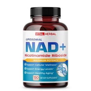 192733 리포좀 NAD+ 니코틴아마이드 리보사이드 레스베라트롤 케르세틴 블루베리 150캡슐, 1개