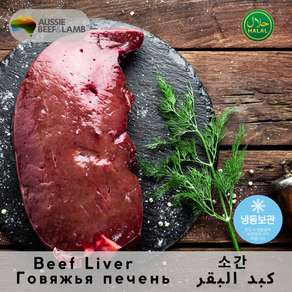 Halal Beef Live Fozen Austalia Rich in Nutients & Flavo 할랄 소간 냉동 호주산 영양 가득한 고소한 맛, 1개, 1kg