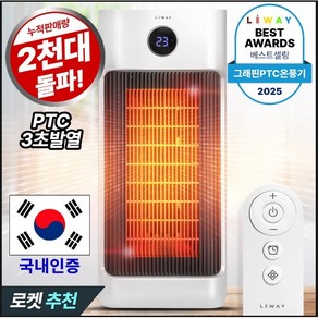 리웨이 업소용 그래핀 PTC 사무실 리모컨 온풍기, LWH-3000R, 혼합색상